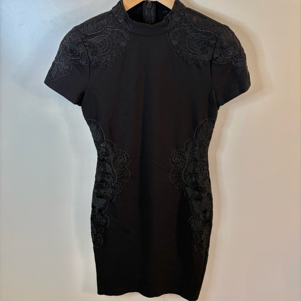 Marciano Los Angeles Black Lace Bodycon Mini Dress | S | Worn Once